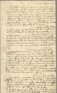 Abigail Adams letter